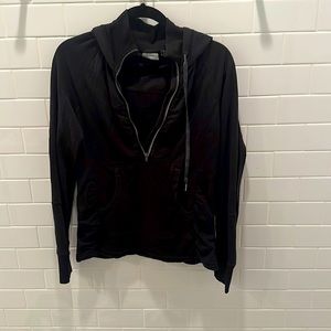 athleta quarter zip hooded shirt